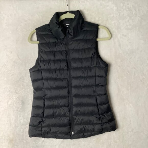 Old Navy Active Puffer Narrow Channel Vest Women XS Black Nylon Polyester - Picture 9 of 9